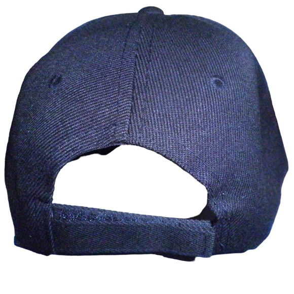 Tennessee TN Ball Cap, Solid Black, Orange Embroidery, Strapback Trucker Hat - Picture 3 of 4